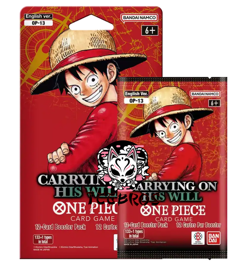 One Piece Card Game OP13 Carry on His Will Sleeved Booster