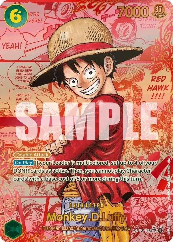 One Piece Card Game OP13 Carry on His Will Sleeved Booster