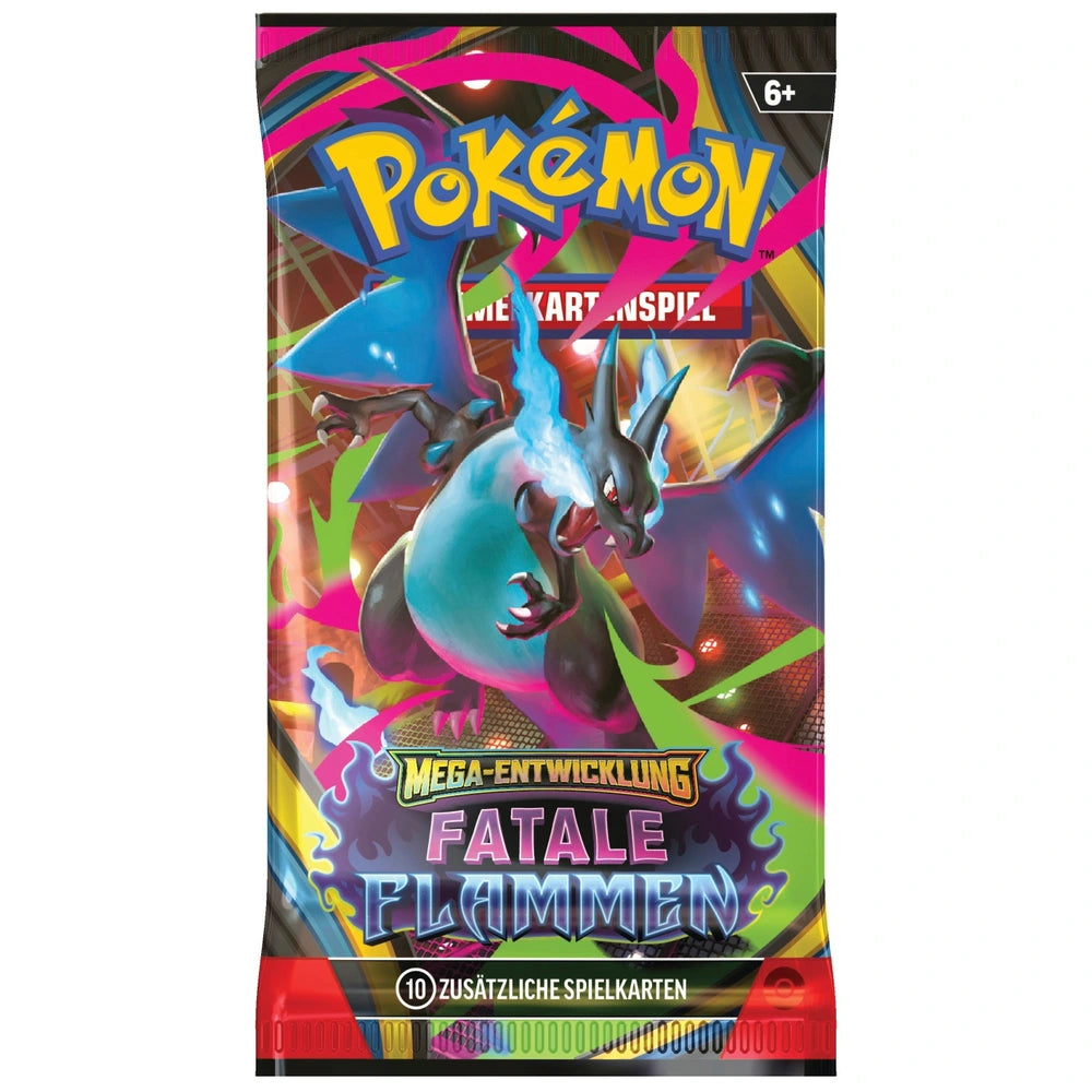 Pokémon Karten Mega-Entwicklung Fatale Flammen Booster Pack DE