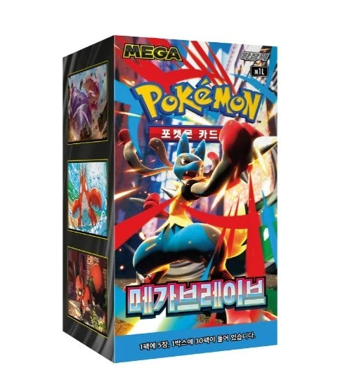 Pokémon Mega Brave EX M1L Booster Display (KOR)